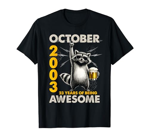 23rd Birthday Raccoon Beer October 2003 Vintage 23 Years Old T�V���c