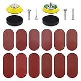 240pcs 2 Inch Sanding Discs Pad Kit, Sanding Pad Kit for Drill Grinder Rotary Tools with Backer Plate Shank and Soft Foam Buffering Pad Sandpaper Includes 80-3000 Grit Drill Sanding Attachment