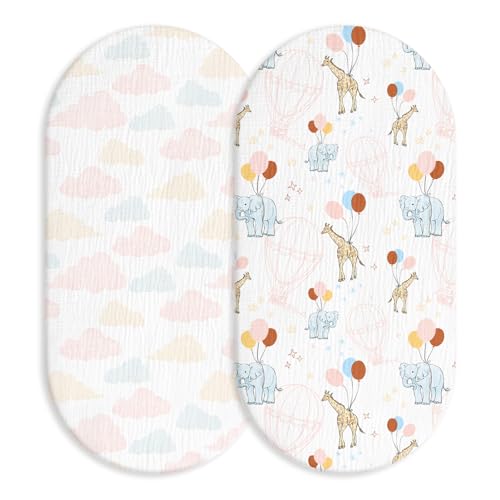 Soarwg Kids Spannbettlaken Kinderwagen, 2er-Pack, 83x43cm – Ansicht 1