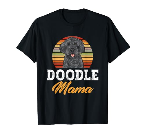 Black Labradoodle Dog Lover Doodle Mama Labradoodle Mom T-Shirt for Men Women