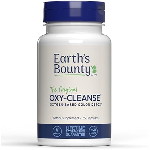 Earth's Bounty - Oxy-Cleanse Colon Conditioner - Gentle Colon Cleanse for Digestive Wellness - Constipation Relief - Natural Colon Detox - 75 Capsules Cover