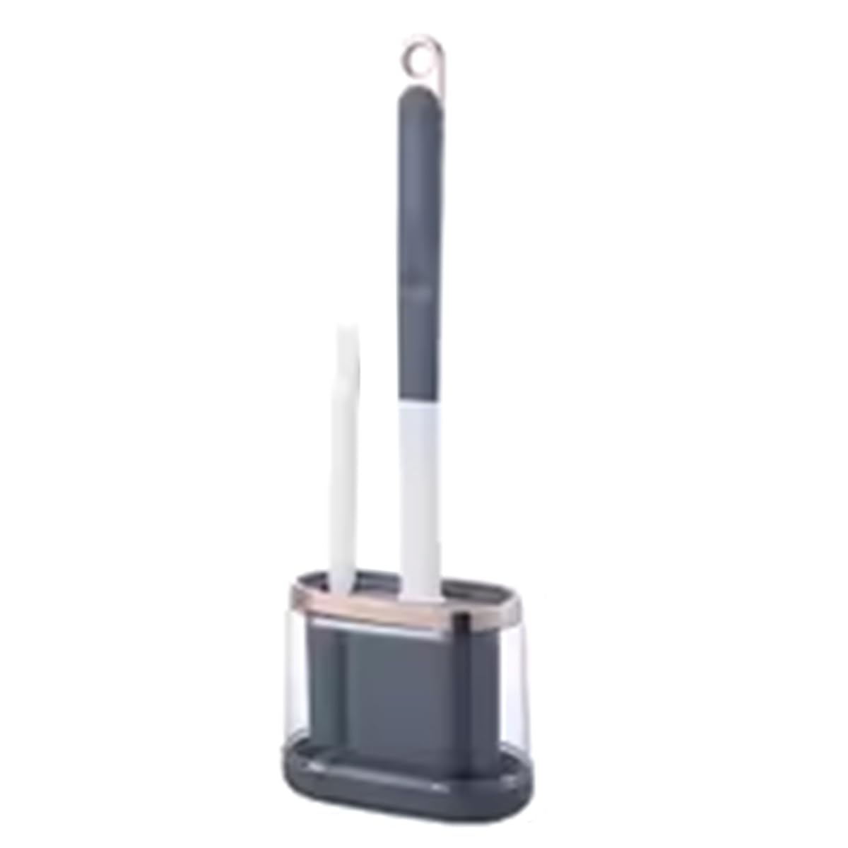 Vjsujehgy Wall-Mounted Toilet Brush Household Cleaning Brush Long Handle Suit Without Dead Angle and Punching
