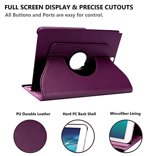 Funda para Samsung Galaxy Tab A 8 2015 con soporte giratorio 360 6