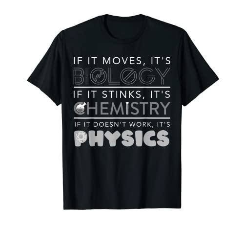 Funny Biology Chemistry Physics Science Gift Men Women Kids T-Shirt
