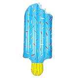 【Gran Capacidad de Carga】: La colchoneta inflable en forma de helado para piscina mide 186 x 72 cm cuando está completamente inflada y puede soportar hasta 330 libras. Es adecuada para la mayoría de los adultos y niños. Proporciona entretenimiento fresco de verano en la piscina para usted. Nota: Los niños deben usarla bajo la supervisión de adultos.