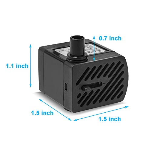 Datoo 50Gph 3W Small Submersible Water Pump Mini Fountain Pump Ultra Quiet For Aquarium Fish Tank Pond Statuary Hydroponics thumb #1