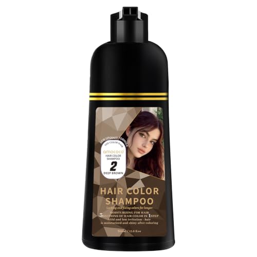 Hair Dye Shampoo 3 in 1 Gray Hair Coverage One-Step Wash-In Hair Dye Shampoos for Color Treated Hair Semi Permanent Hair Color Shampoo for Women & Men 13.6 fl. oz Black product thumbnail 10