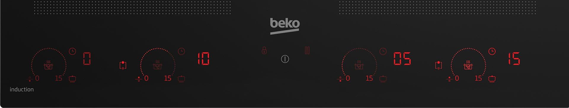 Beko HII68811NT Piano Cottura ad Induzione 8 Fuochi da 60 cm Nero