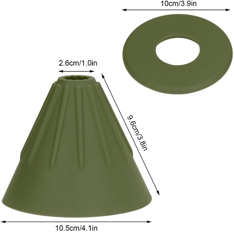 Collapsible Cone Silicone Coffee Dripper Foldable Design Reusable Coffee Filter Holder for Travel Hiking Camping Home Office(Green) image 2