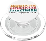 Kosmetikerin Liebe Unterstützung Pflege Hautspezialist Ästhetiker PopSockets PopGrip für MagSafe