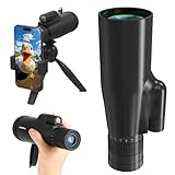 10-30X50 Zoom Monocular Telescope - High Powered Monoculars for Adults, Ideal for Bird Watching, Wildlife, Hiking - Includes Tripod - BAK-4 Prism - View up to 6500M, Suitable for Smartphone Phot