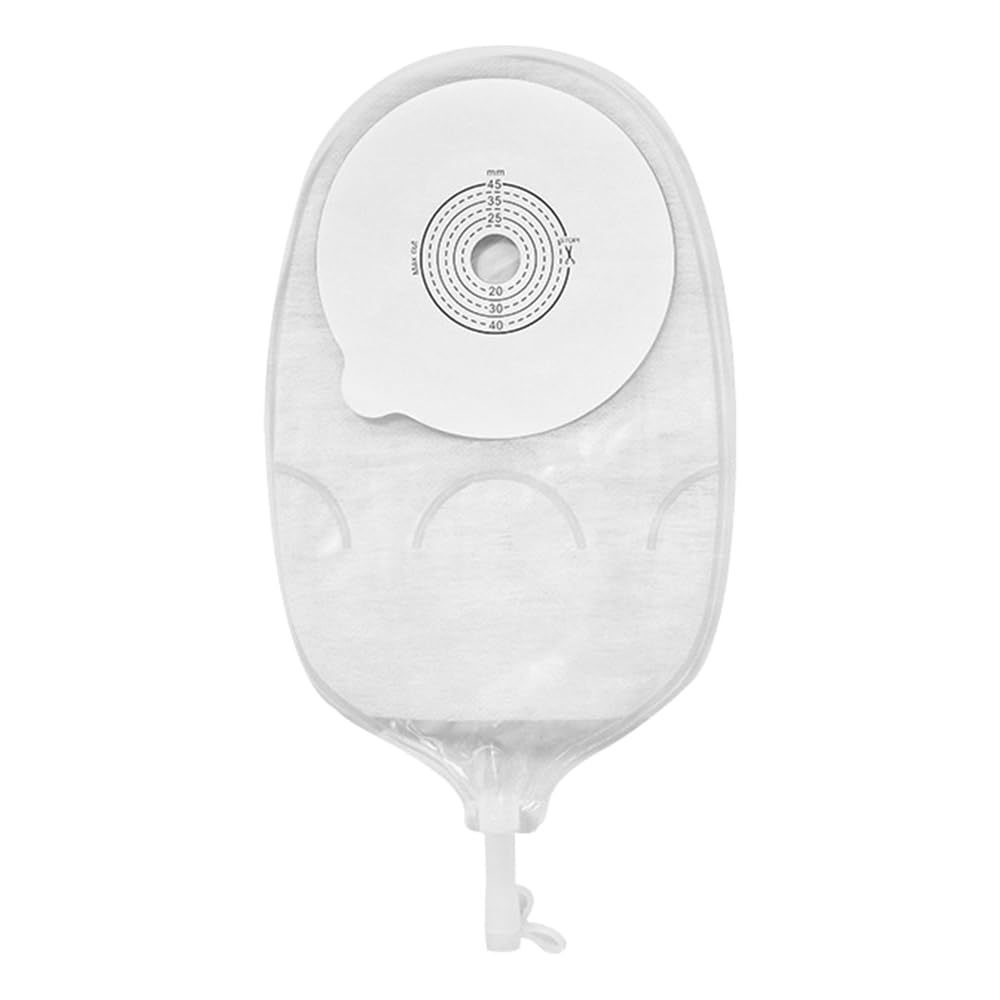 10 Bolsas de urostomía de una Sola Pieza, Bolsas de estoma drenables antifugas para el Cuidado del estoma de ileostomía de colostomía, diseño antirreflujo