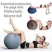 Balance Ball Cover Exercise Ball Cover Sitting Ball Cover Yoga Ball Accessories Sitting Ball Chair Protection for Fitness Yoga Ball Gym Training Foldable Lightweight(no Ball) ( Color : Gray , Size : 2