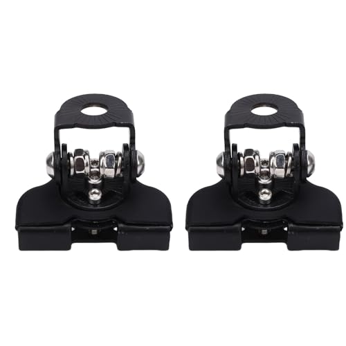 AMONIDA LED Light Bar Mounting Bracket, All Metal Structure with 2 Adjustable Joints and Rubber Protection Sleeve, for Cars SUVs Trucks ATVs UTVs Pickups (Black)