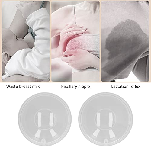 Concha de Mama e Coletor de Leite, Coleta de Silicone Reutilizável e Fácil para Dor Nos Mamilos, Mam