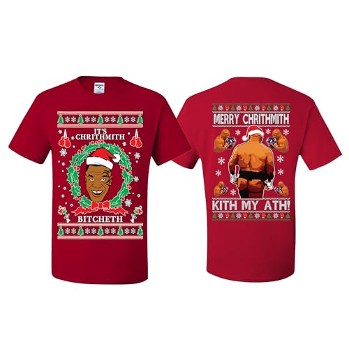 Merry Chrithmith Kith My Ath Funny Ugly Christmas T-Shirts