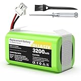 14.4v Vacuum Robot Battery Replacement: for Eufy Robovac 11S 11 30C 30 25C 15C 15T G30 G20-3200mAh Vacuum Batteries for Ecovacs Deebot N79 N79w N79w DN622, Shark Ion Rv750, Goovi, Amarey, Coredy Etc