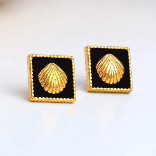 Image of Rubans Demi Fine Stainless Steel Stud Earrings Daily Gift for Women & Girls