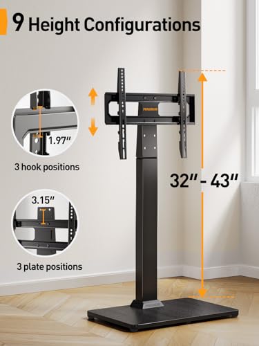 Perlegear PGFS09 Floor Tv Stand With Mount For 32-70 Inch Tvs Up To 88Lbs thumb #2