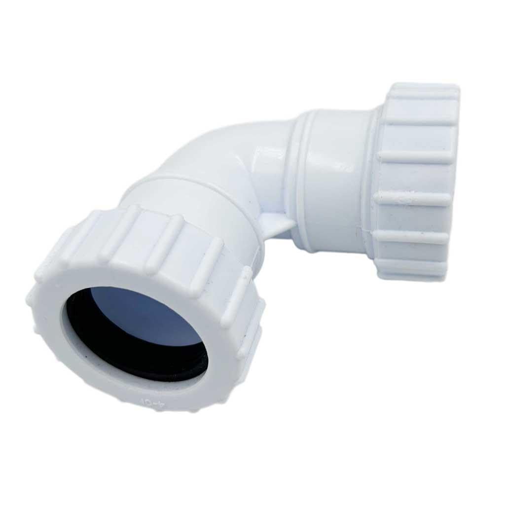 Compression 32mm Waste Pipe 90 Degree Bend - FREE Next-Day Delivery