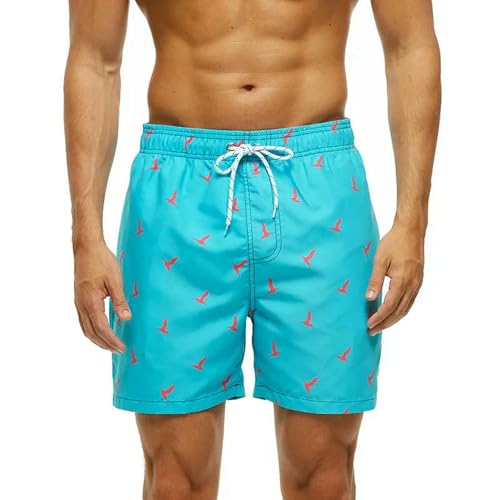 Men's Fashion Printed Beach Shorts Swimwear Boxer Briefs Sports Pants Triangle Swimsuit Shorts4