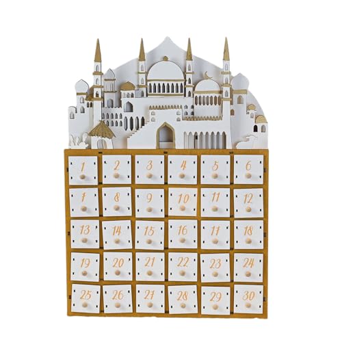 Calendario Ramadán de madera para decorar celebraciones islámicas 5