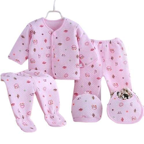 ashtavinayak New Born Baby Winter Wear 0-3 Months Keep Warm Baby Clothes 5 Pcs Sets Baby Boys & Baby Girls Fleece/Falalen Suit for Infants