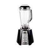 BioChef Nova Blender - Licuadora de alta velocidad y batidora - 1600 W, 28000 RPM, jarra sin BPA de 2 L con 6 programas y función de pulso, negro, BCNVBL