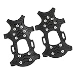 CAZSTYK Crampones para montañismo al aire libre, 1...: Diseños para entusiastas del senderismo al aire libre y cualquier persona que necesite un agarre maravilloso en condiciones de hielo, estos crampones se adaptan tanto a hombres como a mujeres Con correa ajustable fácil de usar y un sistema seguro de ...