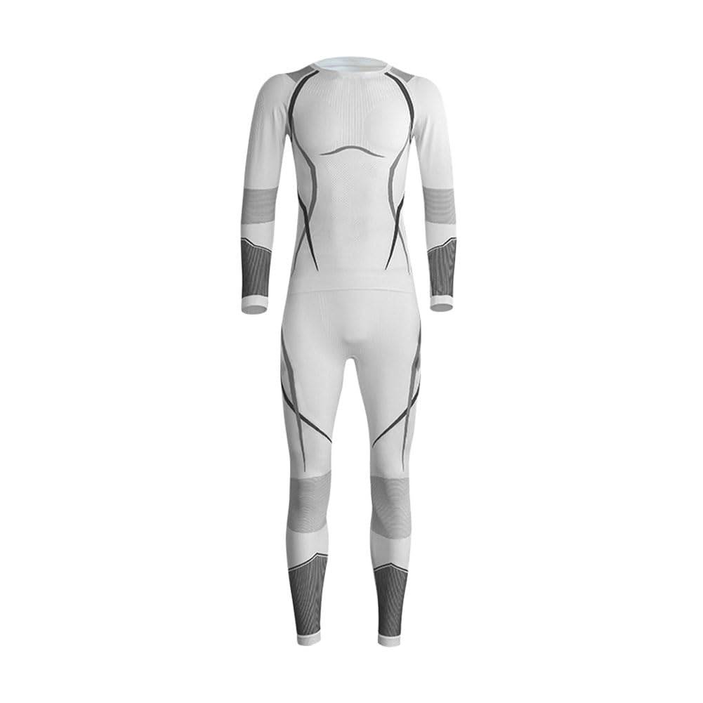 MISSMAO Biancheria Intima Termica Uomo Funzionale sottotuta Sci Autunno Inverno, Maglia a Maniche Lunghe e Pantaloni, Traspirante, Abbigliamento Sportivo
