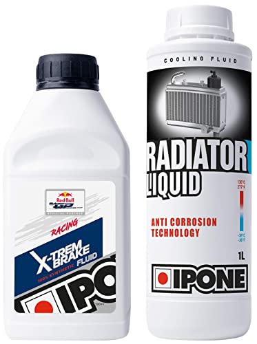 Liquide de frein Ipone X-Trem et liquide de refroidissement pour l'entretien moto