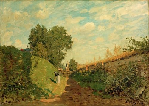 Pintura sobre lienzo El jardín de Alfred Sisley para decorar salones elegantes