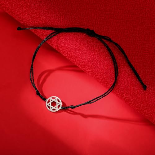 Pulsera Estrella de David de Acero Inoxidable miniatura 4