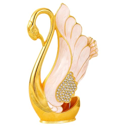 Wakauto 1 Set Elegant Swan Base Coffee Dessert Spoon Set Utensil Kit for Mixing and Serving for Desserts and Fruits Stylish Holder for Sophisticated Dining