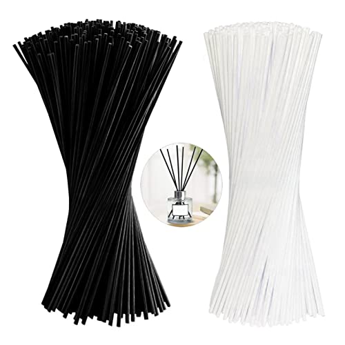Diffuserstäbchen 200 StüCk Fragrance Diffuser Aroma Sticks Duftstäbchen für ätherisches öl Natürlicher Fasern Rattan Reed Diffusor Sticks Diffuser Sticks 3mm*20cm für Zuhause Schlafzimmer Spa Büro Cover