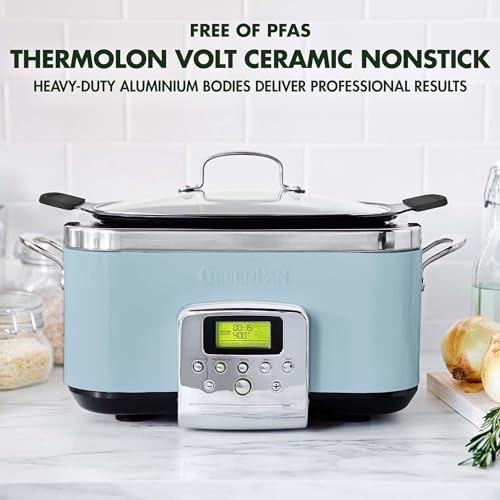 GreenPan-Elite-8-in-1-Programmable-6QT-Electric-Slow-Cooker-Dishwasher-Safe-Lid-Removable-Crock-PFAS-Free-Healthy-Ceramic-Nonstick-Multi-Cooker-SearSauteBrownSteam-BasketRoast-Sky-Blue