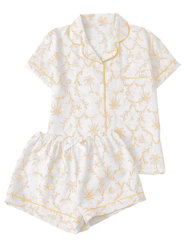 Image of Verdusa Pajama Sets For Women 2 Piece Cute Pjs Sleepwear Lounge Pj Sets
