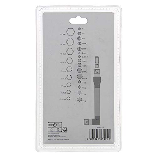 Cartec 233422 Box of Bits and Sockets 26 Pieces, Other, Norme - Image 4