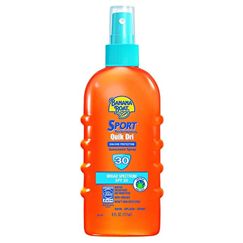 Banana Boat Sport Performance Quik Dri Sunscreen Spray SPF 30, 6 OZ