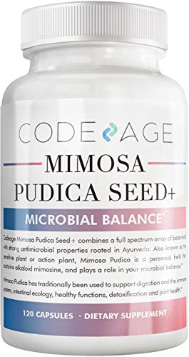 Codeage Mimosa Pudica Seed Capsules - Organic Mimosa Pudica Seeds, Intestinal Support, Supports