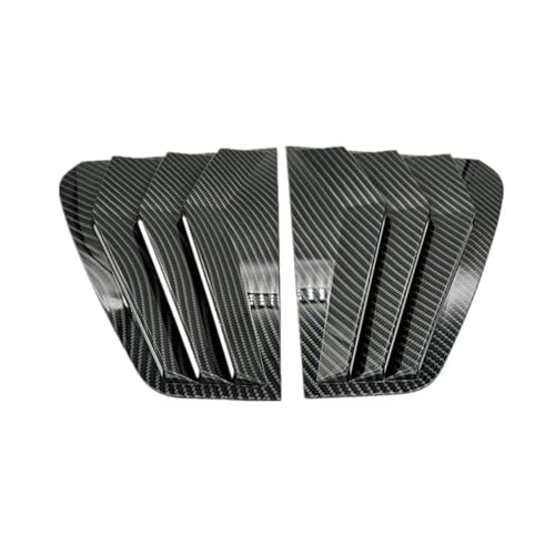 Garniture de persiennes de vitre latérale arrière carbone pour Golf 7 13-19