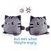 TeeTurtle | Plushmates | Cat + Kittencorn | Rainbow + Gray | Happy + Angry | The Reversible Plush That Hold Hands!
