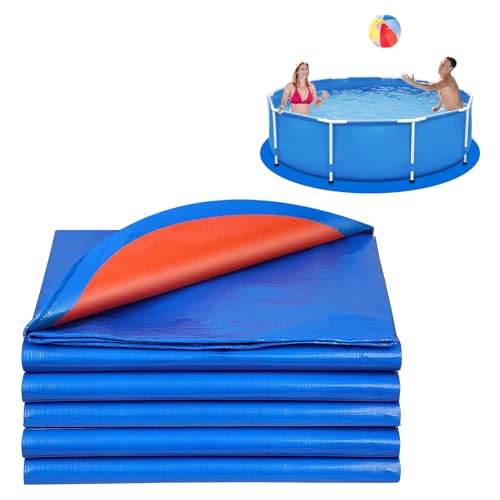 Piscine Plane de Fond, Piscine Lieu slippant Reißfest Wärmedämmend Waterproof, Piscine Matisse de Protection du Sol (Durchmesser 548cm/18FT)