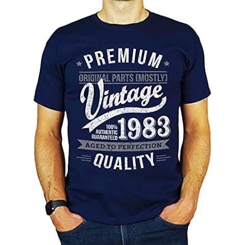 My Generation T-Shirts Vintage Year - Aged to Perfection - 40th Birthday Gift | Present Mens T-Shirt Navy L Cover
