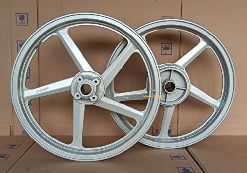 Par de Rodas de Liga Leve Dianteira Disco Prata Ybr Até 2008