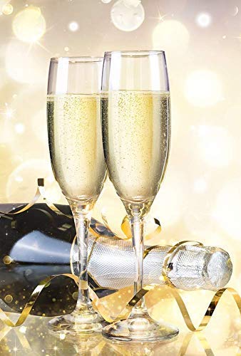 Ash & Roh® Crystal Red Wine Glass - 200 ml Set of 2 - Non Lead Crystal Viola Champagne Flute, Clear - Image 3 thumbnail