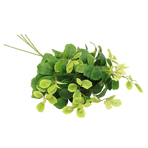 Ciieeo 4 Piezas Hojas simuladas Plantas de Interior Artificiales selecciones de Plantas Falsas florero Plantas Artificiales Rama de Plantas decoración de Rama de Hoja Relleno Decoraciones