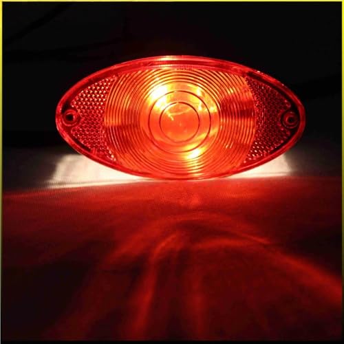 Feu arrière universel custom à lentille rouge œil de chat