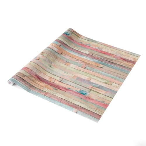 45cm x 1m up to 15m dc fix RIO COLOURED PLANKS sticky back plastic vinyl wrap film (200-3196) (45cm x 1m)