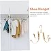 HOOTNEE Aluminium Alloy Shoe Drying Rack Space Saving Organizer for All Shoe Types Heavy Duty Hanger for Balcony Closet Use Compatible with Standard Wardrobe Bars